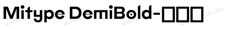 Mitype DemiBold字体转换